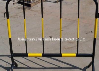 Chine Clôture provisoire sûre enduite de poudre en acier molle de tube, Portable en acier de barrière de sécurité à vendre