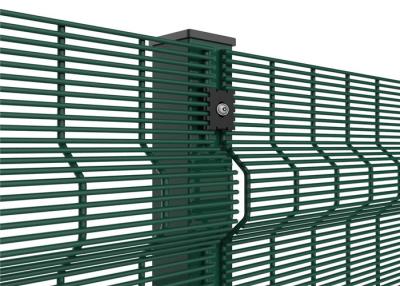 China Clear View 4.0mm 76.2x12.7mm 358 Anti Climb Fence for sale
