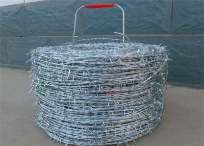 China Double Twist Protective 2.0mm Electro Galvanized Steel Barbed Wire for sale
