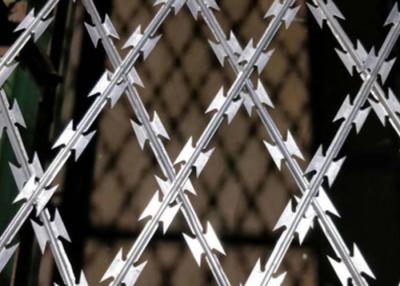 China Bto-22 Y Pillar Razor Barbed Wire Galvanized Concertina Airport / Prison 10kg Per Coil for sale
