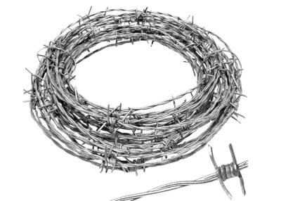 China La inmersión caliente de la torsión del filamento solo/doble del alambre de púas del metal de la prisión ISO galvanizó en venta