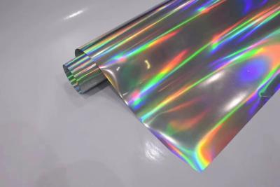 China Eco-Solvent Printable Holographic Self Adhesive Vinyl Laser Adhesive Holographic Vinyl Sticker With For Digital Printing for sale