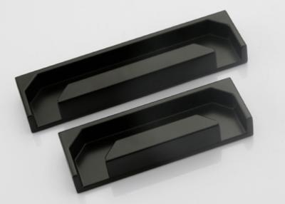 China Kleine 96mm 128mm Kabinett-Türgriff-Schranktür zieht herein schwarze Farbe zu verkaufen