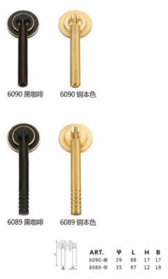 China A tração extravagante longa do hardware do OEM segura o puxador da porta de bronze do estilo americano à venda