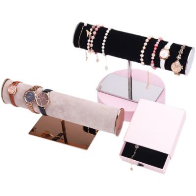 China Watch Point Of Purchase Pop Display Luxury Store T Bar Bracelet Jewelry Holder for sale