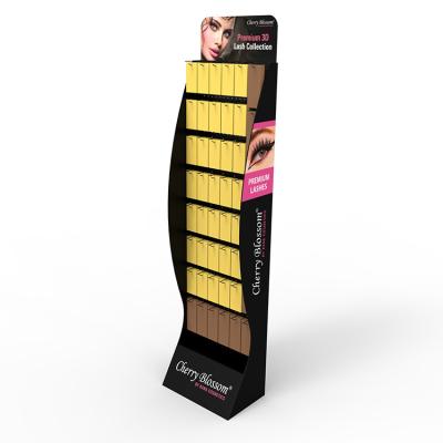 China PVC Cosmetic Eyeshadow Display Stand Pegboard Vendor Display for sale