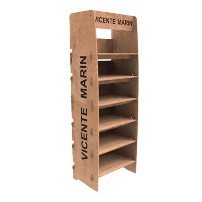 China Customizable Electronic Product Display Racks Plywood Shelves For Commercial Supermarkets for sale