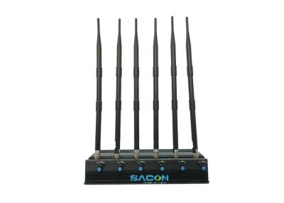 China 50m Range Wireless Cell Phone Disruptor Jammer High Frequency With Car Charger for sale