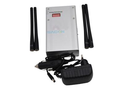 China RF Digital Cell Phone GPS Jammer 6.5w With 4 Antennas , Mobile Phone Jamming Device for sale