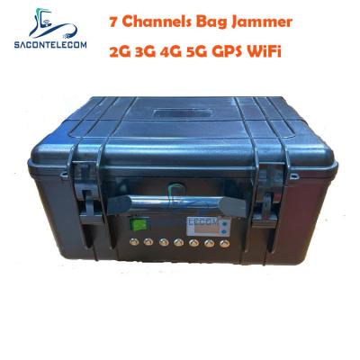 中国 VHF UHF 7チャネル 無線信号ジャマー DC24V 2G 3G 4G 5G ISO9001 販売のため