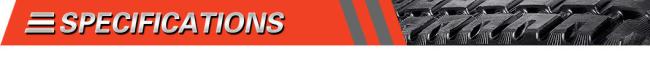 180*60*48 180*72*36 Rubber Track for Skid Steer Loader Undercarriage Spare Parts