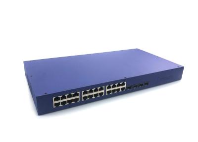 China 19 Inch Rack Mount 10G Ethernet Switch , Layer 3 Managed Switch 24+4 SFP+ for sale