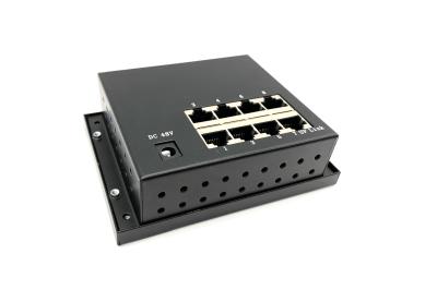 China DC Output AC Input Industrial Ethernet Switch , 8 Port Industrial PoE Switch for sale