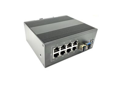 China Outdoor Industrial Ethernet Switch 8 Port POE PSE 220v AC Input Support PoE+ for sale