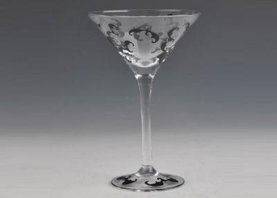 China Martini Stemware Hand Painted Drinking Glasses / Hand Painted Glassware for sale