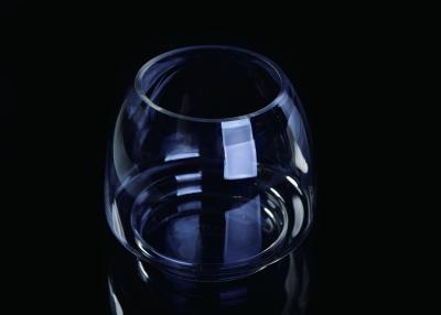 China Polilla de cristal transparente cristalina de la taza de la forma de la bola redonda soplada para la fabricación de la vela en venta