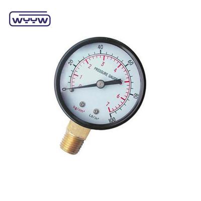 China Used to measure instruments 60mm economic 0-10bar air atmospheric pressure gauge for sale