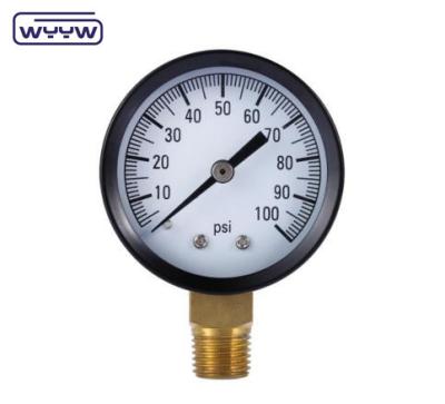 China customizable rear mounting 150 psi hot sale 60mm general manometer M12X1.5 air 10 bar pressure gauge for sale