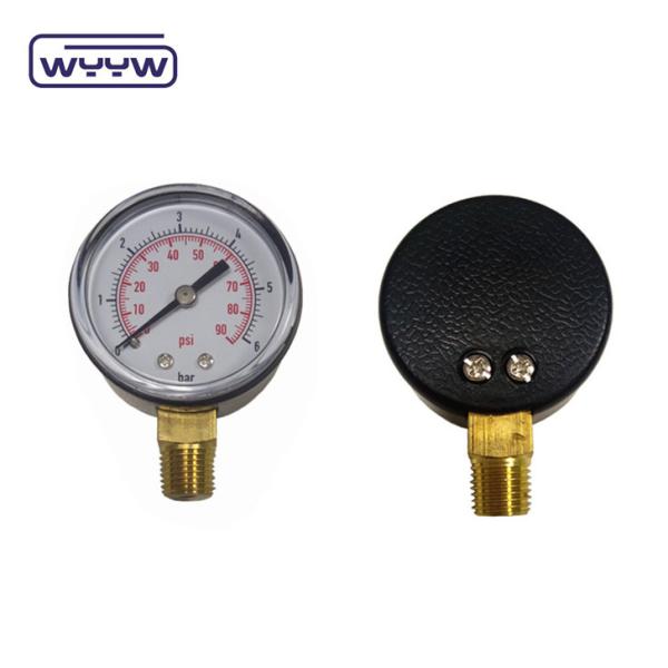 Quality price plastic 40mm 50mm cheap pressure gauge for sale