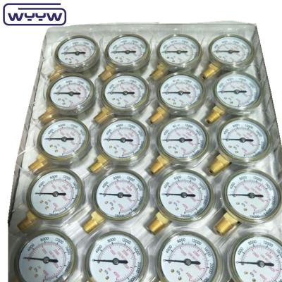 China High quality with competitive price CE EN837-1 water air 1psi (0 - 600 Psi) Npt 1/4 Oil Water  Pressure Gauge for sale