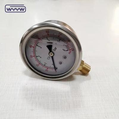 China wholesale new customized oil filled pressure gauge 10 bar for sale