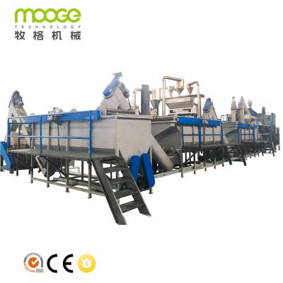 China 2000kg/H PET Bottle Washing Recycling Line In Algeria 400kw Flakes Washing Line for sale