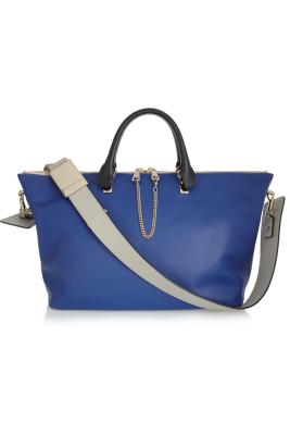 China Trendy Medium Italian Genuine Leather Handbags For Women , Navy Blue Leather Handbag for sale