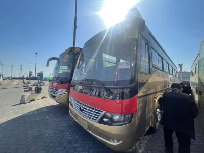Китай Подержанный туристический автобус Передний двигатель Yutong 53-65 мест Правый руль Двигатель Yuchai ZK6116D продается