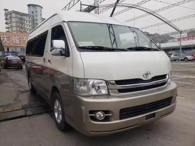 China 13seats Used Toyota Hiace Bus 2TR Gasoline Engine Front Engine Second Hand Van for sale