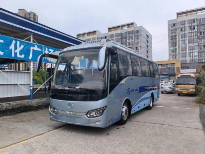 China Used Shuttle Bus 26 Seats Sealing Window 8.5 Meters 220hp Engine Manual Transmission Kinglong Bus XMQ6859 for sale