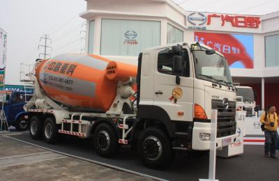 Chine Trucks Concrete Mixer 350hp Zoomlion Tanker 8*4 Hino Mixing Euro 3 Use In Africa à vendre