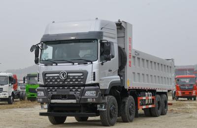 China Dump Truck Trailer For Sale Dongfeng 8×4 Tipper 600hp Cummins Engine 6 Cylinders Manual Te koop