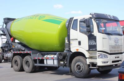 China Camión mezclador de hormigón Viejo FAW mezclador de cemento 6 * 4 con 10 ruedas 5 cisterna cúbica doble eje en venta