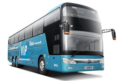 China La marca 2012 de Yutong de 69 asientos utilizó el continente total diesel del autobús de la mano del peso 23000kg segundo del autobús del coche en venta