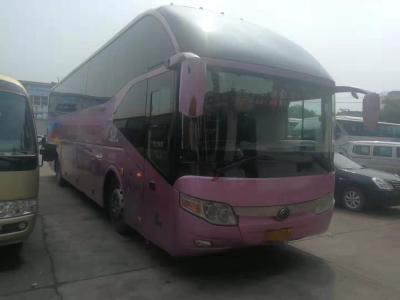 China El autobús turístico 53 de la mano del negocio/del viaje segundo de ZK6122H asienta LHD 2012 años con el refrigerador en venta