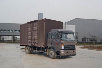 China Used Howo Cargo Truck 4X2 Box Van Light Duty Truck Year 2016 LHR/RHD Left Righ Hand Drive Steering for sale