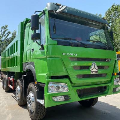 China Mão usada Howo do modo segundo da movimentação do caminhão 8x4 de Howo Sinotruk Drump 375 cavalos-força Tipper Truck à venda