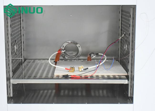 Internal chamber view showing sample rack and temperature control system