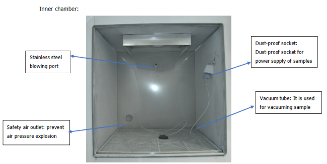 Sand and Dust Test Chamber Internal Configuration