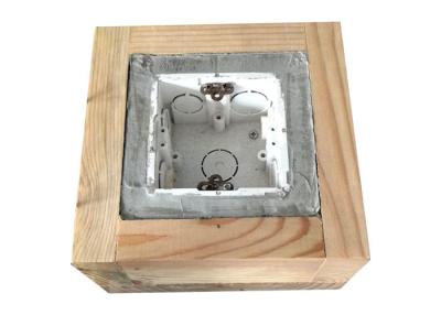 China Temperature Rise Test Accessories Flush-Mounted Box With Pinewood Block IEC 60884-1 Clause19 for sale
