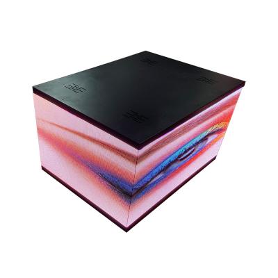 China Irregular Shape Cube Magic Square P4 Flexible Led Screen for sale
