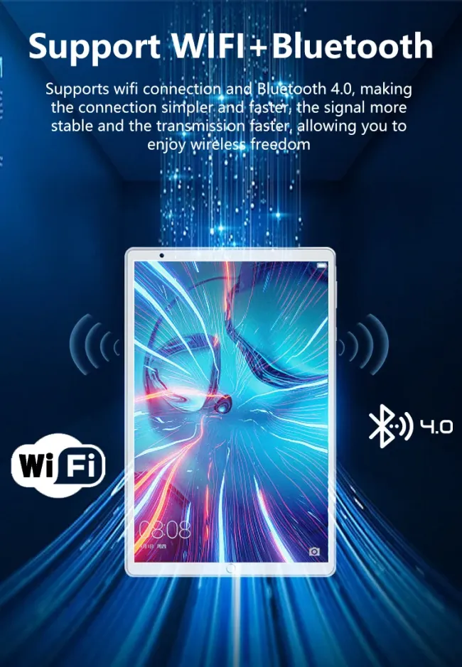 Hot Selling 8-Inch Android Tablet PC Touch Screen Mtk6754 4G Network for Kids Education 2GB+32GB Memory SIM Card Included