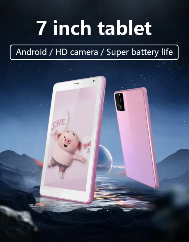 New Hot 7 Inch Pink Android Tablet PC 1GB RAM 16GB ROM Capacitive Touch Screen 1GB Memory for Kid′s Education Business Home Use