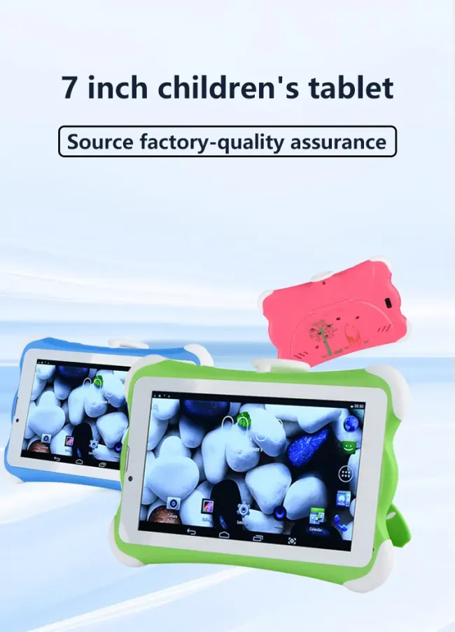 Most Popular 7-Inch Android Tablet PC Touch Screen Mtk6582 3G Network for Kids Education 2GB+8GB Memory SIM Card Included