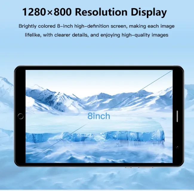 New 8 Inch Android Tablets with 4GB RAM 32GB ROM 4G+1.6g WiFi Octa-Core Tablet PC for Business Education Home Use