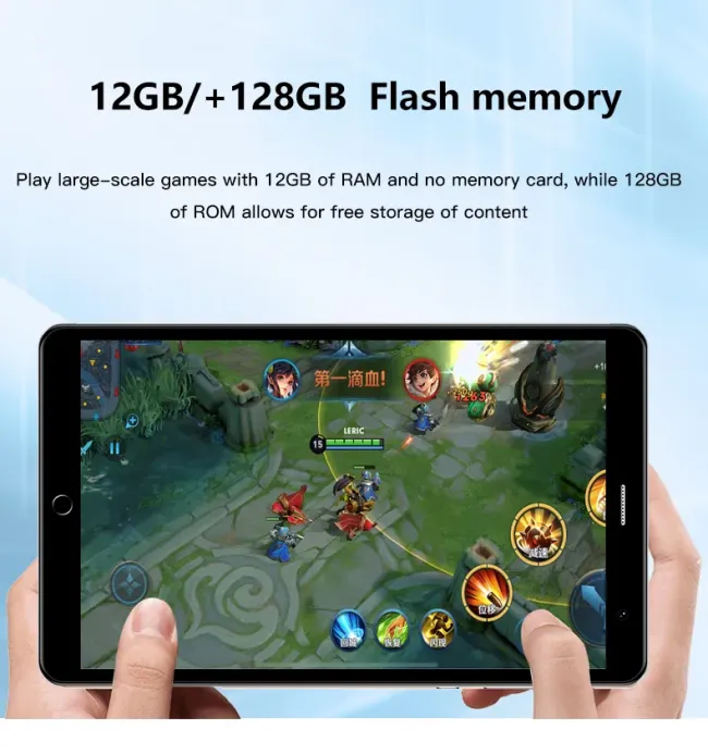 New 8 Inch Android Tablets with 4GB RAM 32GB ROM 4G+1.6g WiFi Octa-Core Tablet PC for Business Education Home Use