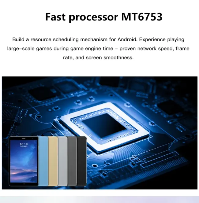 New 8 Inch Android Tablets with 4GB RAM 32GB ROM 4G+1.6g WiFi Octa-Core Tablet PC for Business Education Home Use