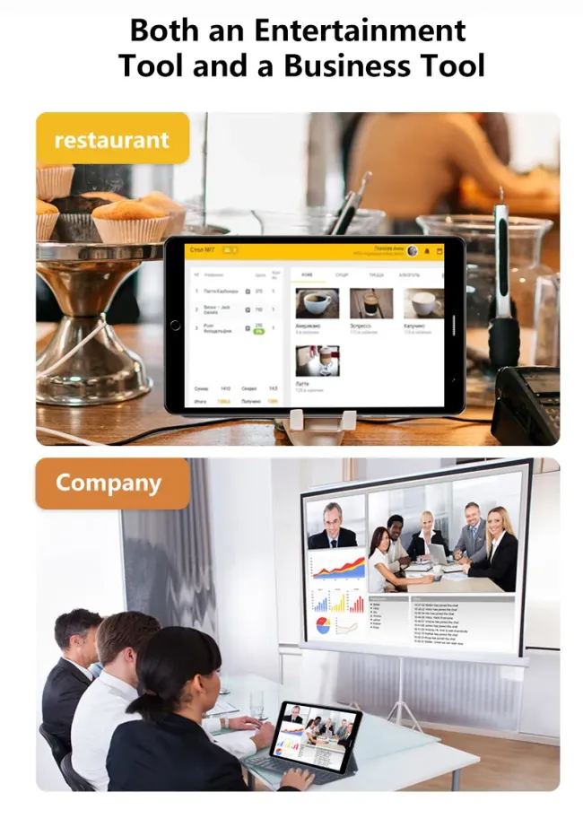 New 8 Inch Android Tablets with 4GB RAM 32GB ROM 4G+1.6g WiFi Octa-Core Tablet PC for Business Education Home Use