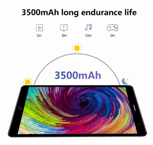 New 8 Inch Android Tablets with 4GB RAM 32GB ROM 4G+1.6g WiFi Octa-Core Tablet PC for Business Education Home Use