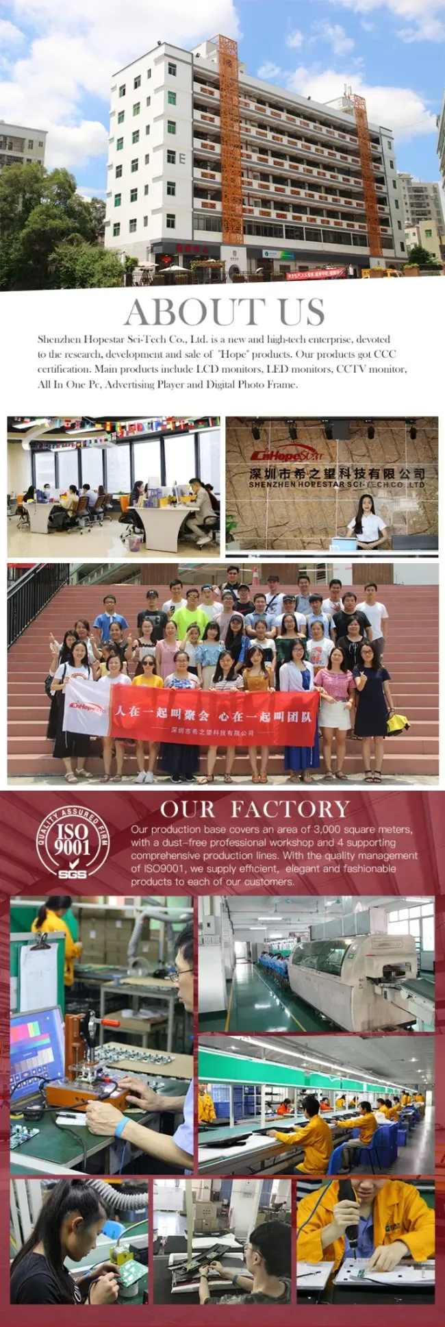 Factory Price China Computer Included Monoblock I3 I5 I7 OEM 18.5" 21.5" 23.6" 27" All in One Desktop Computer Touch Screen All-in-One PC